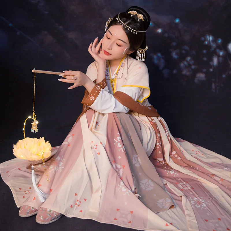 

Girls Chinese Hanfu Traditional Costume Women Elegant Folk Dance Clothing Oriental Tang Dyansty Cosplay Dress Vintage Fairy Sets