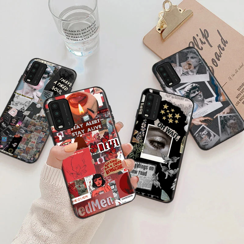 

Plaster fashion fiery Phone Case For Xiaomi Redmi 9T 10X 4G 5G 10XPro Note 10 10Pro 10T 10S 10Pro MAX Funda Coque Carcasa