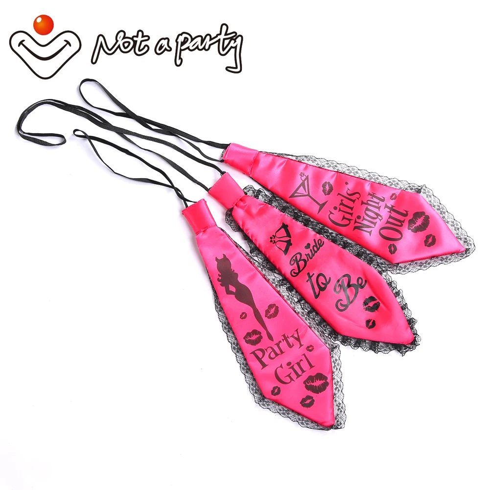 Wedding event featured tie 50% off for 3pcs bachelorette groom bride to be party supplies hens night DIY Party decoration | Дом и сад