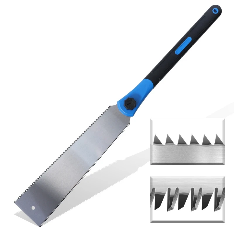 Double Edge Razor Saw Japanese Style Pull 12 / 7 Teeth Precision Hand for Tenon Woodworking Tools | Инструменты