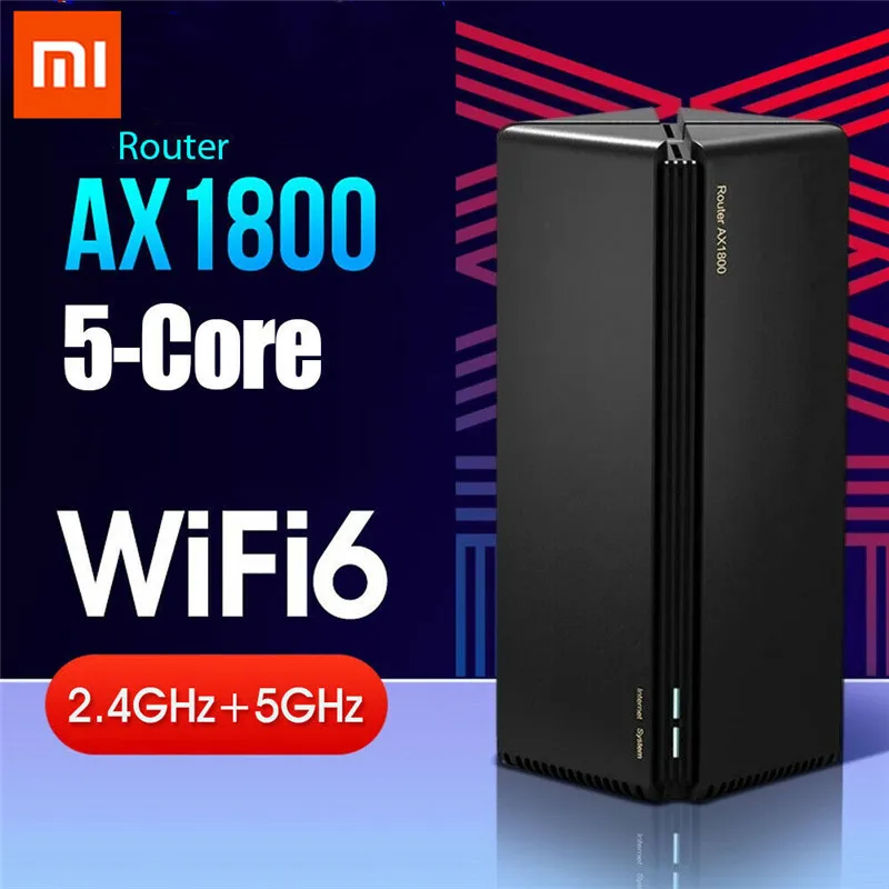 Беспроводной роутер Xiaomi AX1800 Wifi 6 5 ядерный 256 Мб OFDMA с высоким коэффициентом