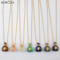 borosa 3pcs 26 stainless steel necklace crystal perfume bottle necklaces chain necklace essential oils perfume diffuser g1943 n