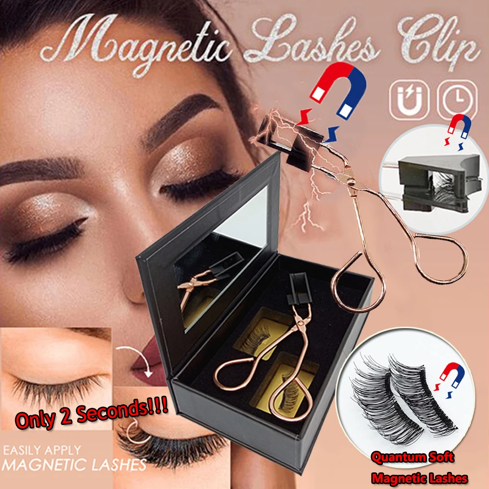 Новая магнитная щипцы для завивки ресниц с квантовой мягкие магнитные Набор