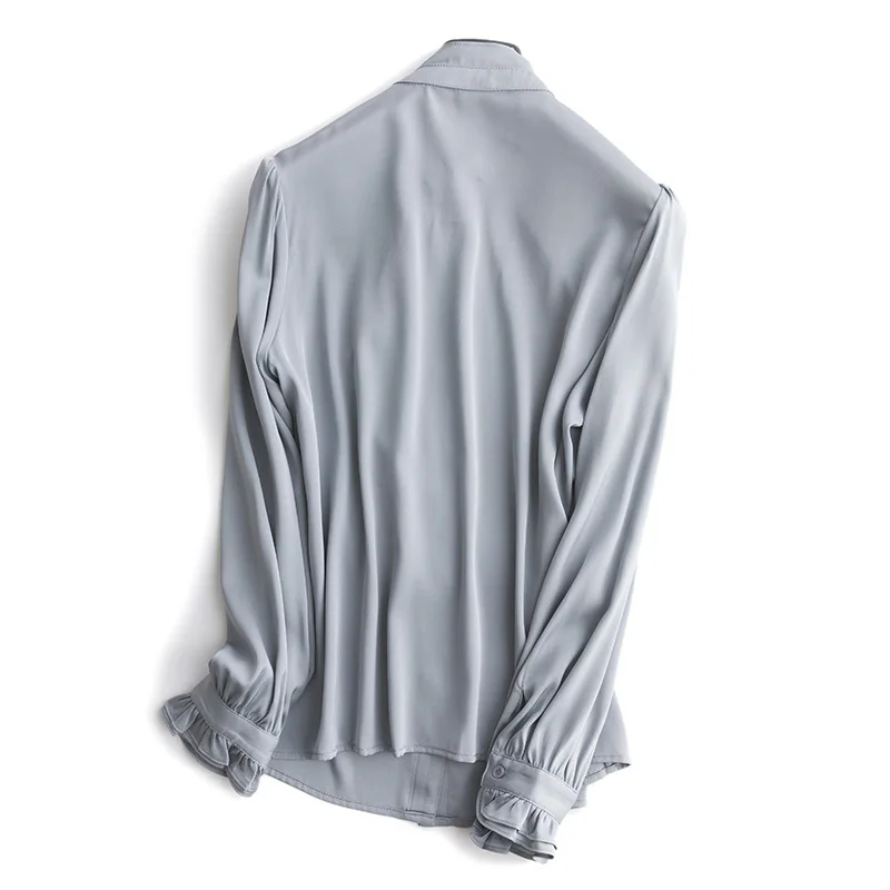 Женская рубашка из натурального шелка винтажная блузка женская одежда женские