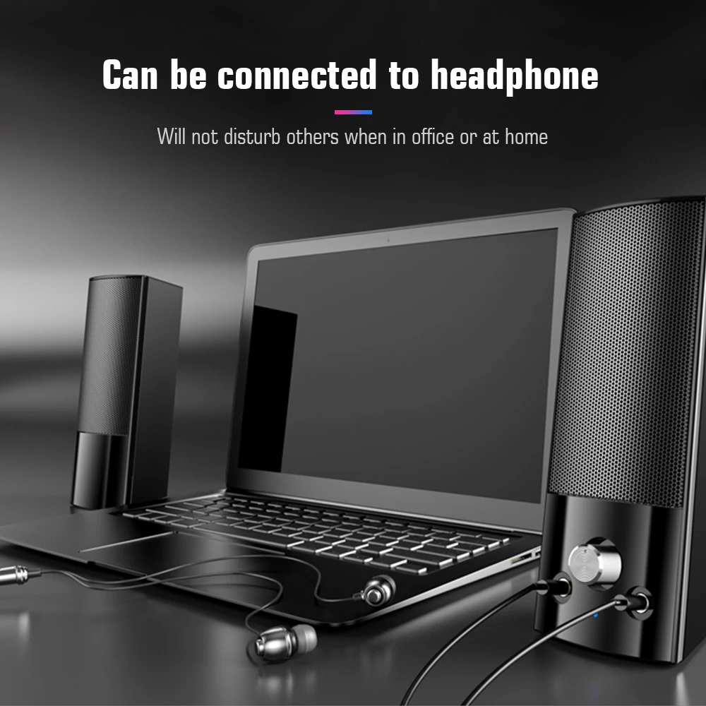 V-117 USB настольный компьютерный динамик стереозвук домашний сабвуферный