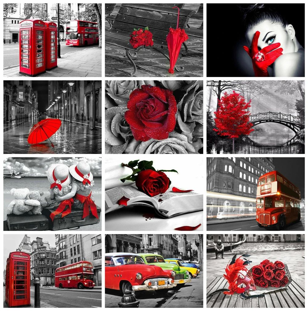 Huacan 5д алмазная мозайка пейзаж вышивка полная выкладка распродажа картины