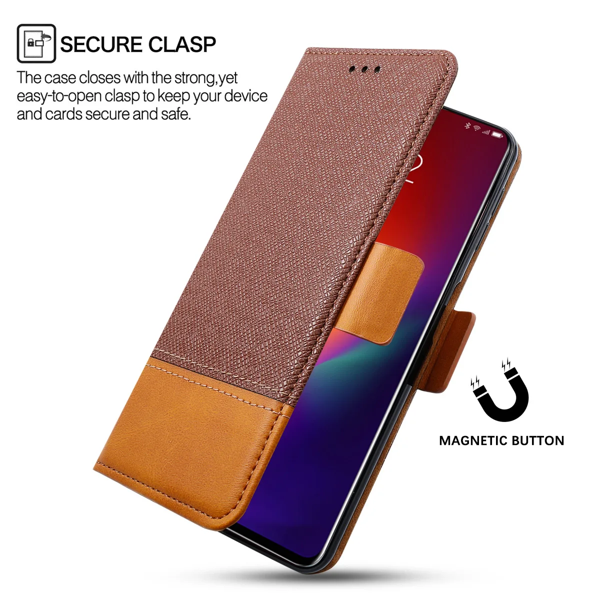 Чехол для lenovo Z6 контрастный цвет серия PU кожаный флип чехол с подставкой кошелек