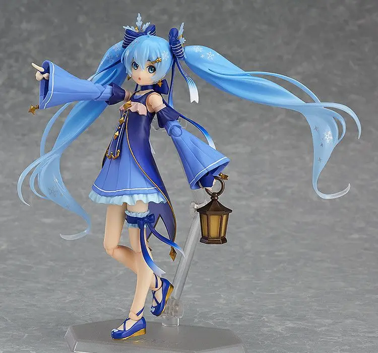 Hatsune Miku Figma EX-037 Снежная Мику 2017 VOCALOID мерцающие мобильные соединения пвх Анимация