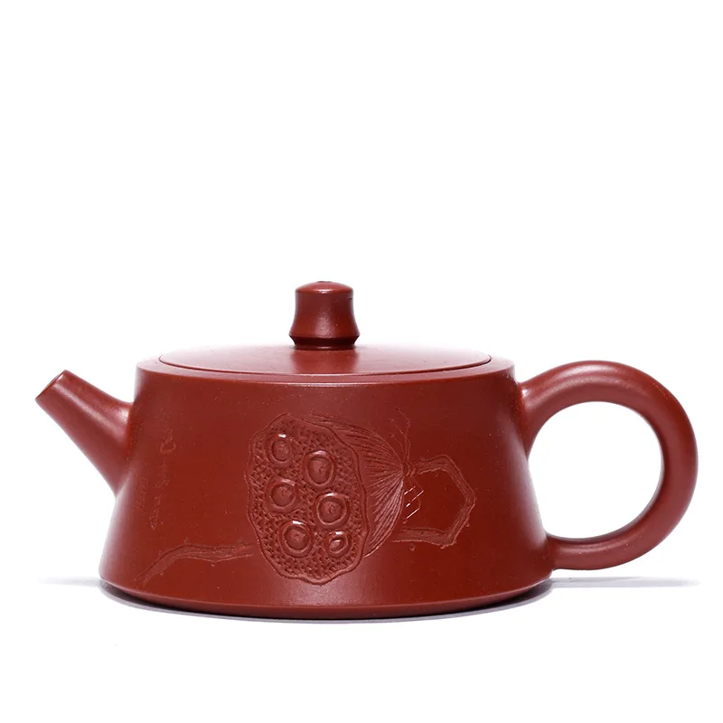 

Yixing lianzijinglan purple clay teapot raw material Dahongpao handmade Teapot Tea Set Gift