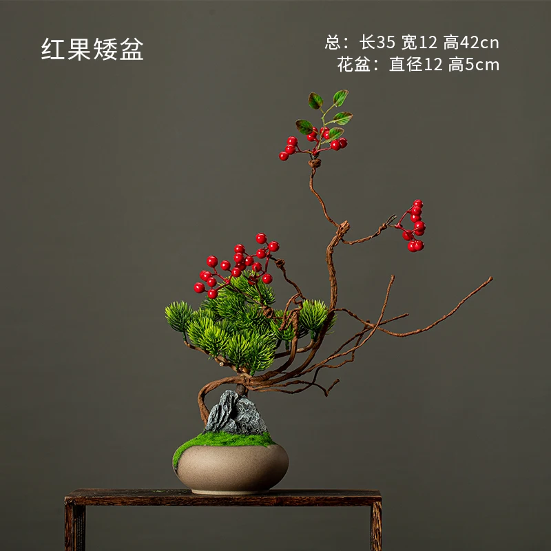 

Simulated green plants potted decoration living room table surface decoration decoration many small potted landscape