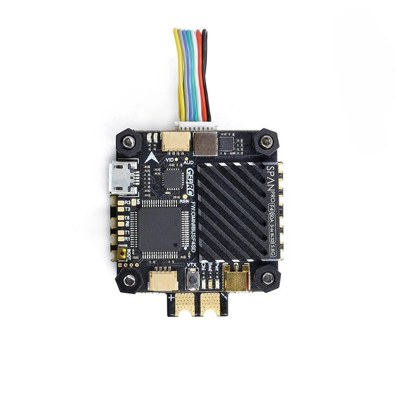 

GEPRC SPAN PRO 30.5x30.5mm Flytower BLHeli_32 4in1 3-6S 50A ESC & F4 Flight Controller Built-in 48CH 800mW VTX For RC Models