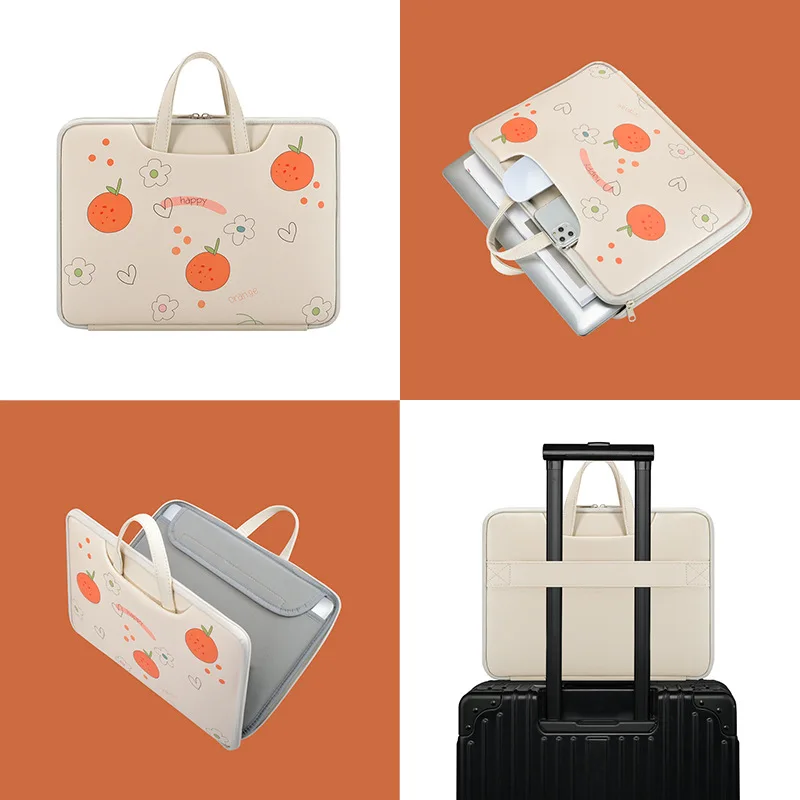 laptop bag for macbook air pro 13 3 14 15 6 inch handbag for hp dell huawei xiaomi laptop notebook sleeve case for women girl free global shipping