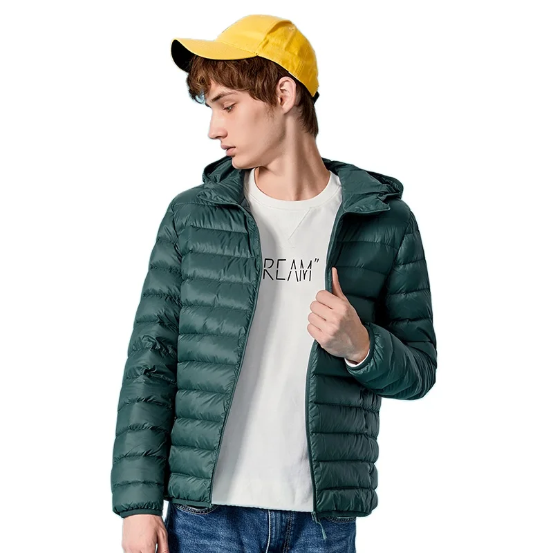 

brand down jacket men casual fashion winter jacket for men Hooded windbreaker white duck down coat male waterproof clothes