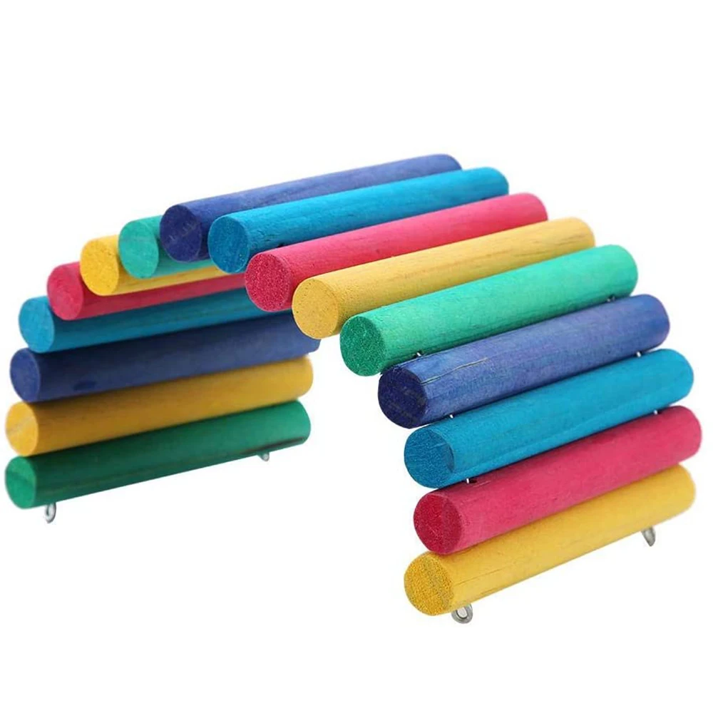 Хомяк лазание лестницы игрушки маленький питомец DIY гибкий деревянный арочный