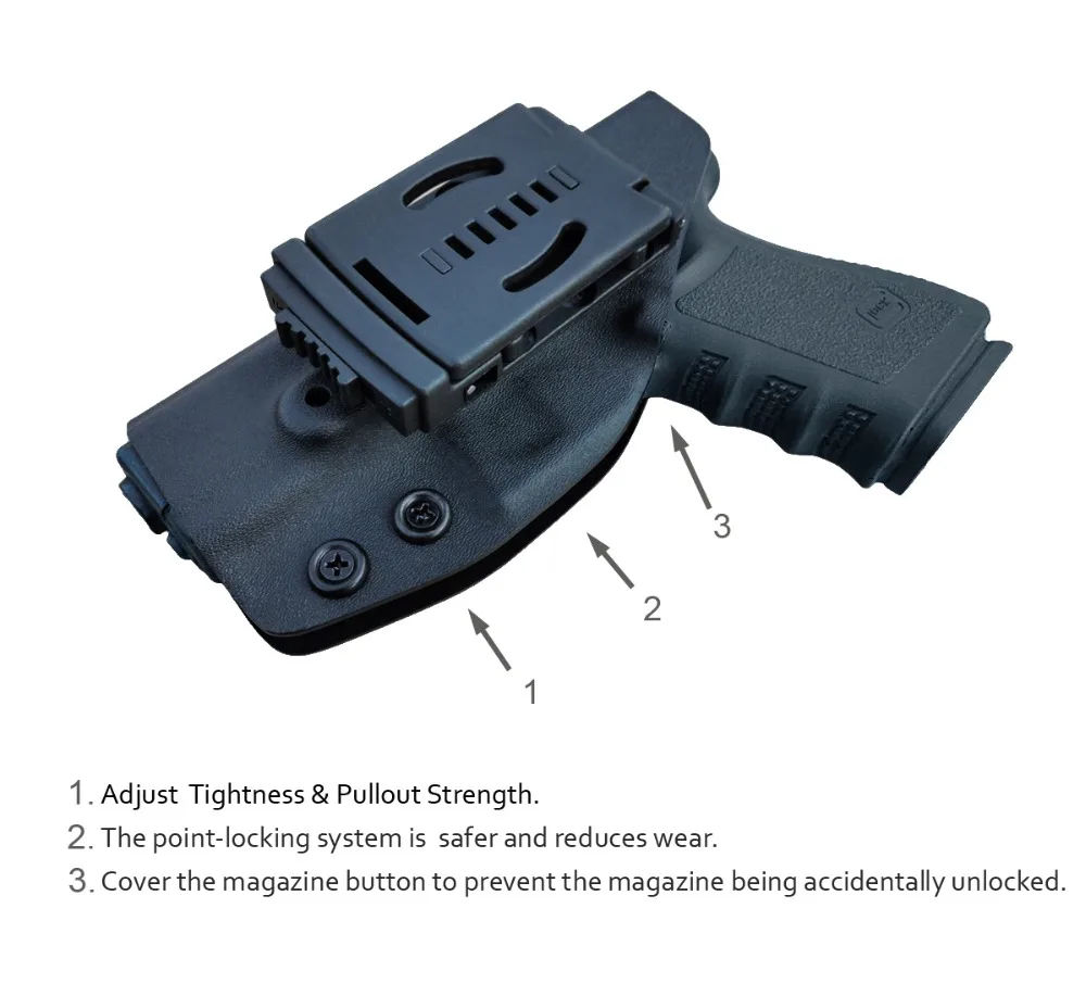 BBF Make OWB KYDEX кобура подходит для: Glock 19 19x23 32 17 22 3125 26-27 33 30s кобура для пистолета пояс Вне носить кейс для пистолета чехол