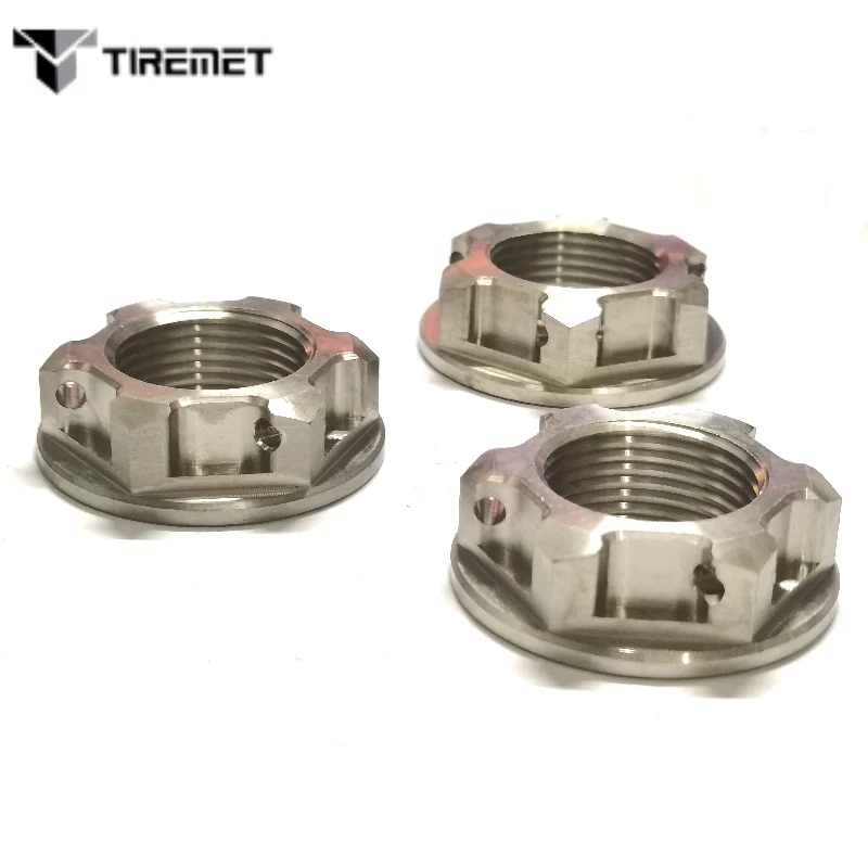 Титановые фланцевые гайки Tiremet M18 M20 M22 m24x1 5 мм для велосипеда мотоцикла автомобиля