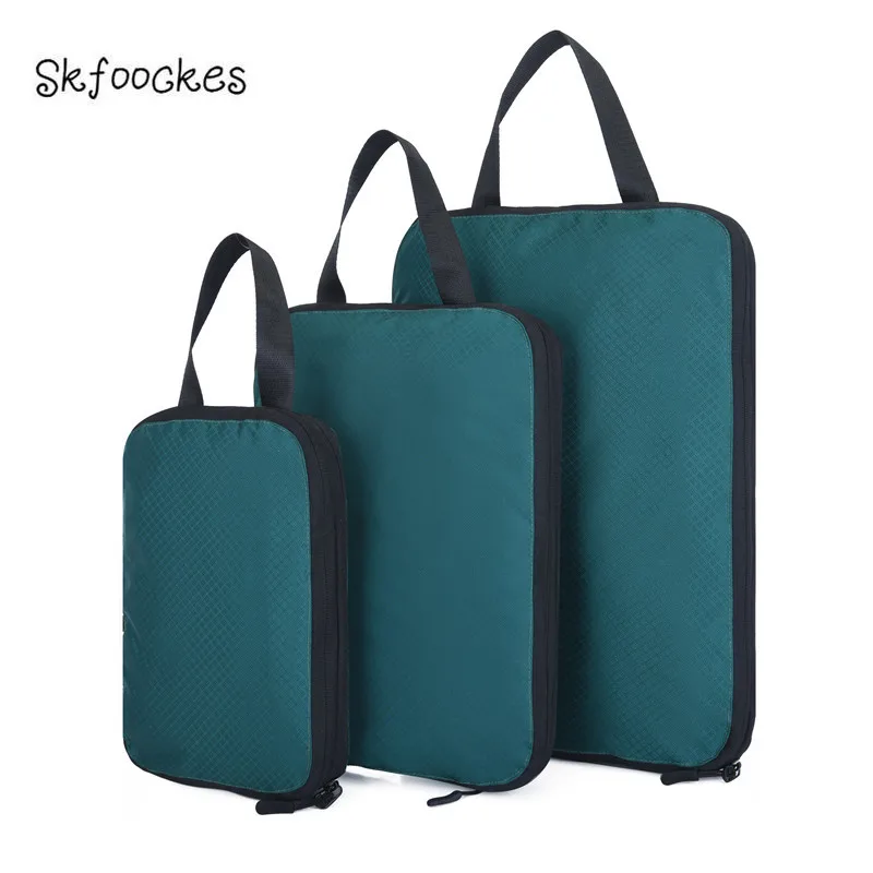 Новинка 2020 сумки для багажа Skfoockes компрессионные нейлоновые дорожные хранения