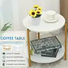 Креативный круглый деревянный двухслойный кофейный столик в скандинавском стиле, приставной столик, поднос для чая, фруктов, небольшая настольная мебель, 15,7 дюйма