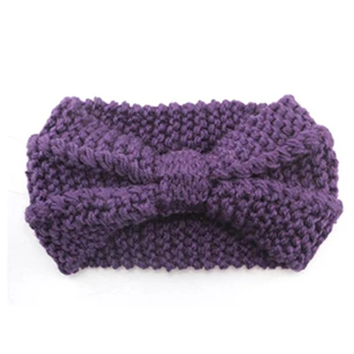 A-purple Женские зимние шапки, шерстяная одноцветная кепка для защиты ушей, модная зимняя вязаная шапка, женские шапочки, аксессуары для волос - Цвет: A-purple