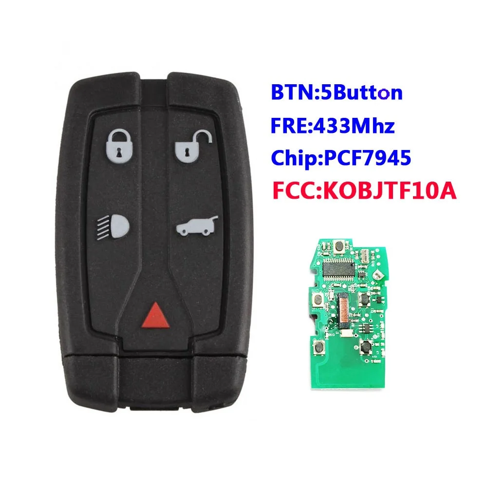 5 кнопки смарт ключ 433 МГц DIY Замена для Land Rover Range Freelander 2 LR2 Спорт|Ключ от авто| |