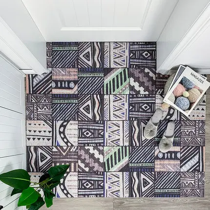 New arrive Nordic Home Entrance Doormat PVC Anti-Slip Floor Mat Oil proof Kitchen Rugs Large Carpets Doormats livingroom | Дом и сад