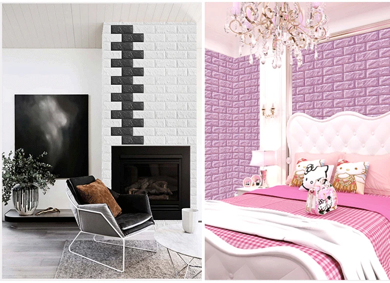 3D стикер на стену s 1 шт./5 шт. мраморная кирпичная кожура и самоклеящаяся настенная бумага водонепроницаемый DIY Кухня Ванная комната домашний стикер на стену