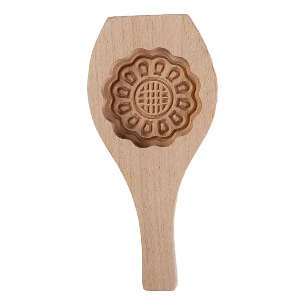 

Convenient Moon Cake Mold Easy to Use Wood Reusable 3D Cookie Stamps Baking Supplies for Mid-Autumn Festival