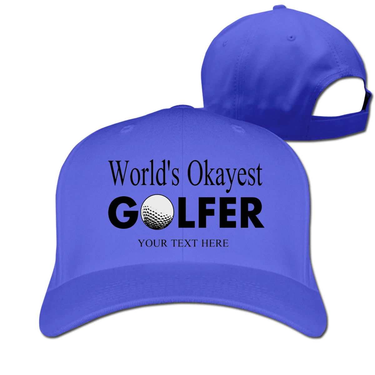 

World's Okayest Golfer mans woman's Fashionable breathable Baseball Cap