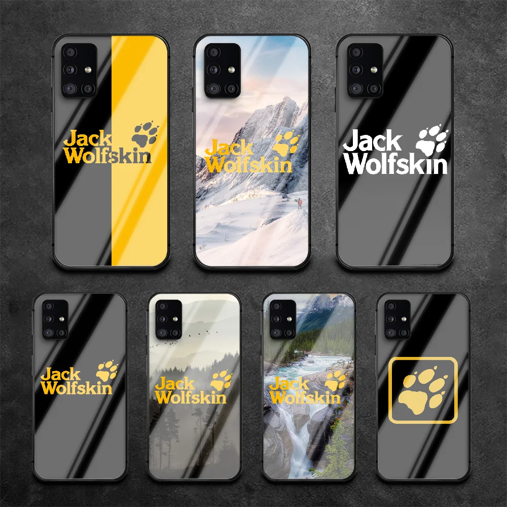 

Jack Sports Brand Wolf Phone Tempered Glass Case Cover For Samsung Galaxy A M 10 12 20 20E 21 21S 30 30S 31 40 50 51 70 71