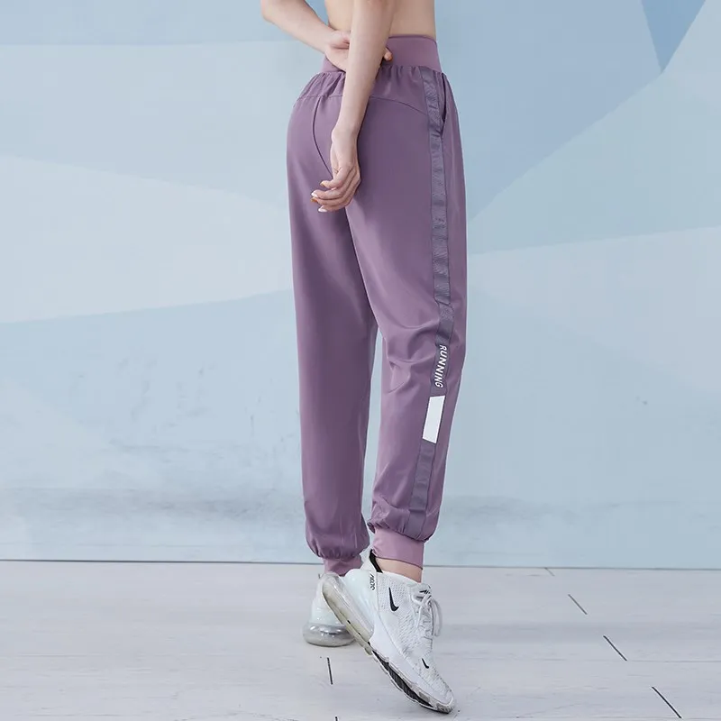 Vansydical Women Loose Sport Running Sweatpants Fitness Training Pants Womans Straight Trousers Tracksuit Jogging Sportswear