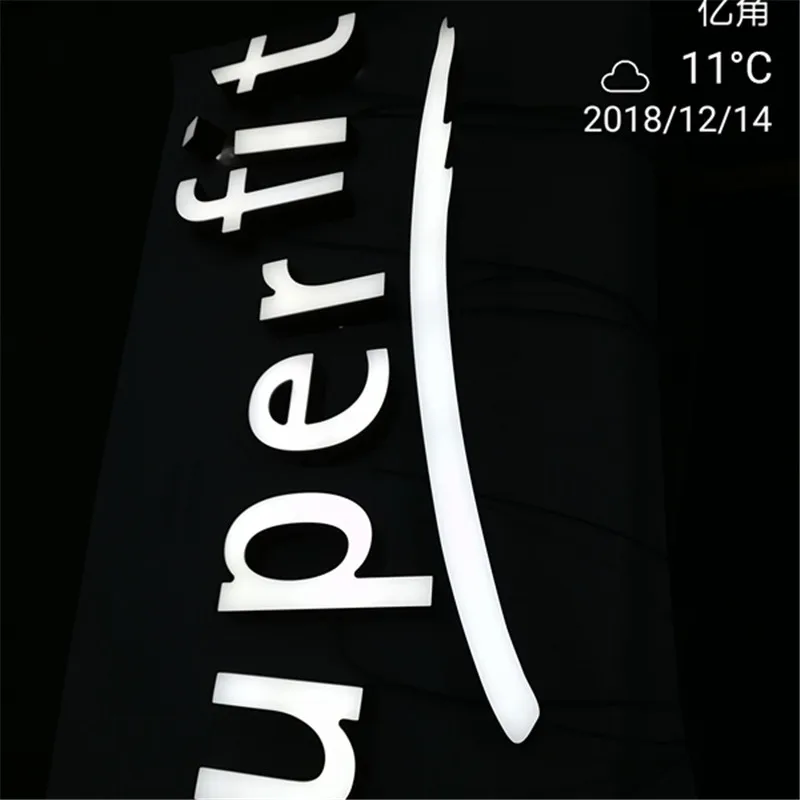 customized waterproof signage outdoor indoor acrylic front lit sign 3D LED letter for decoration | Лампы и освещение