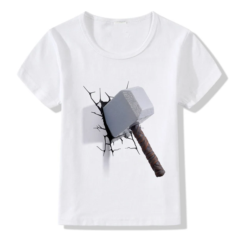 Футболка для мальчиков с супергероями Marvel детская футболка малышей 3D принтом