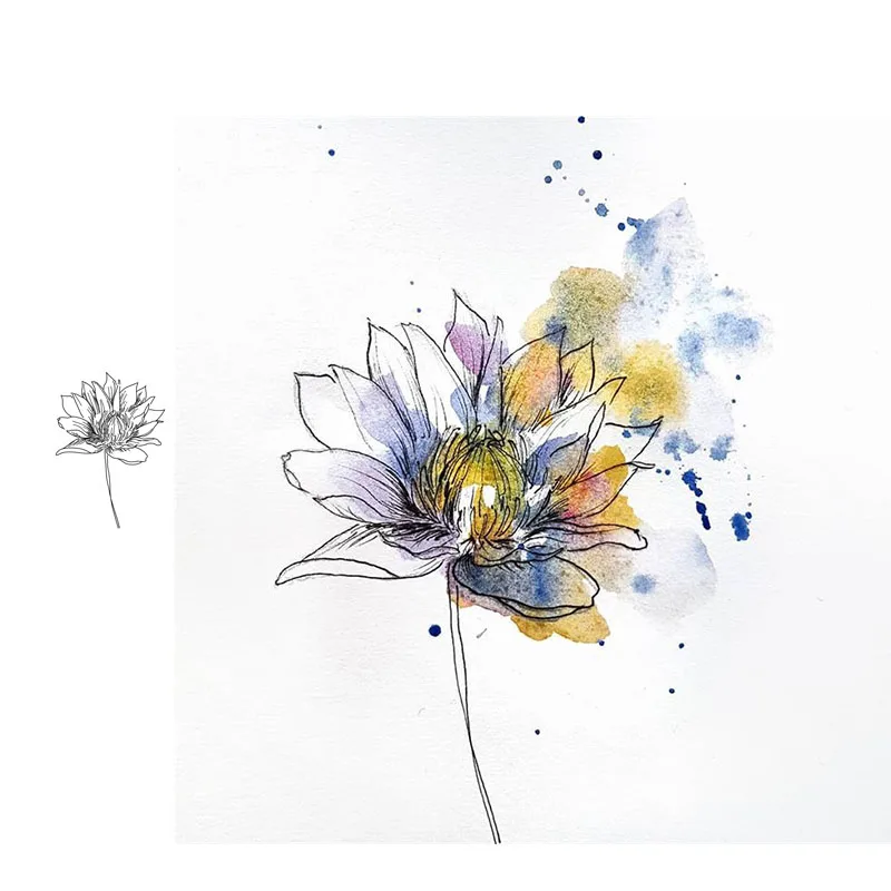 JC Изящные цветы резиновые штампы для скрапбукинга силиконовые уплотнения