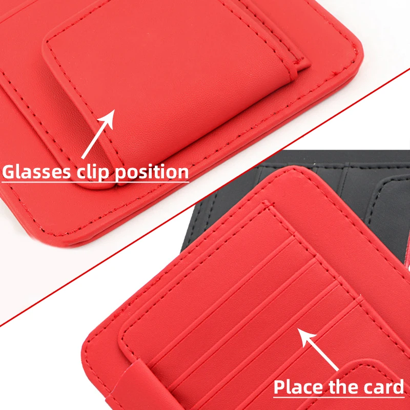 Многофункциональный автомобильный зажим для солнцезащитных очков чехол