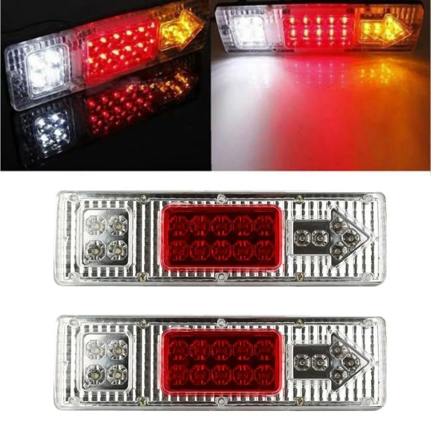 

1 пара 12 В LED дальнего света Безопасность грузовой автомобиль индикатор светодиодный светильник остановка заднего Поворотный Светильник s В...