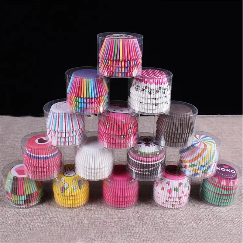 100 шт./компл. Бумажные Формочки для кексов формы торта подложка коробка выпечки