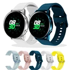 Ремешок силиконовый для Samsung Galaxy Watch 42 46 ммActive 2 40 44 ммGT2 ProGalaxy Watch Active, мягкий спортивный браслет для наручных часов, 20 22 мм