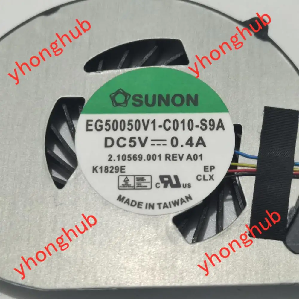SUNON EG50050V1 C010 S9A DC 5V 0.40A 4 проводной Сервер вентилятор охлаждения ноутбука|Кулеры и