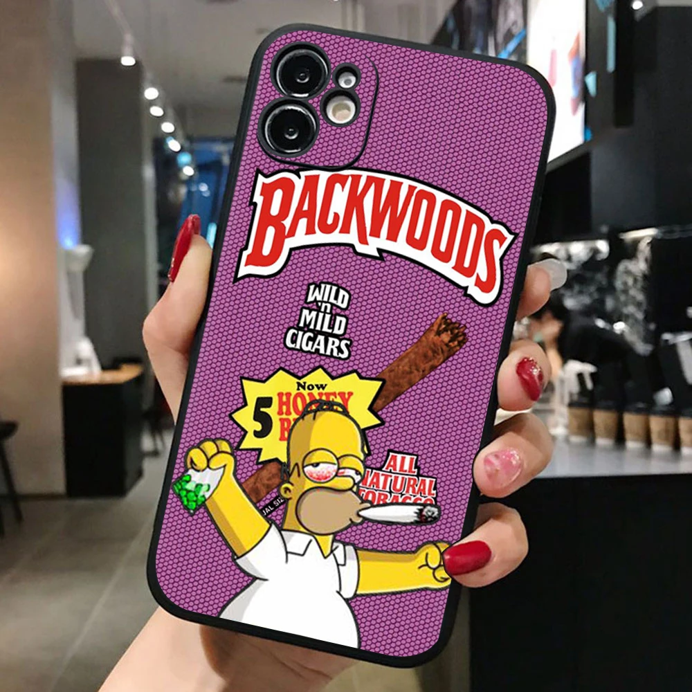 

PUNQZY Homer J Simpson Funny Bart Simpson Coque Cartoon Phone Case For iPhone 12 Pro MAX XR XS MAX 7 PLUS 11 Pro TPU Anti-Fall