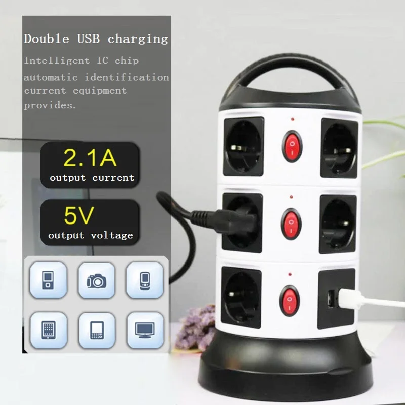 сетевой фильтр Вертикальная башня тип Мощность полоса защита от перегрузки