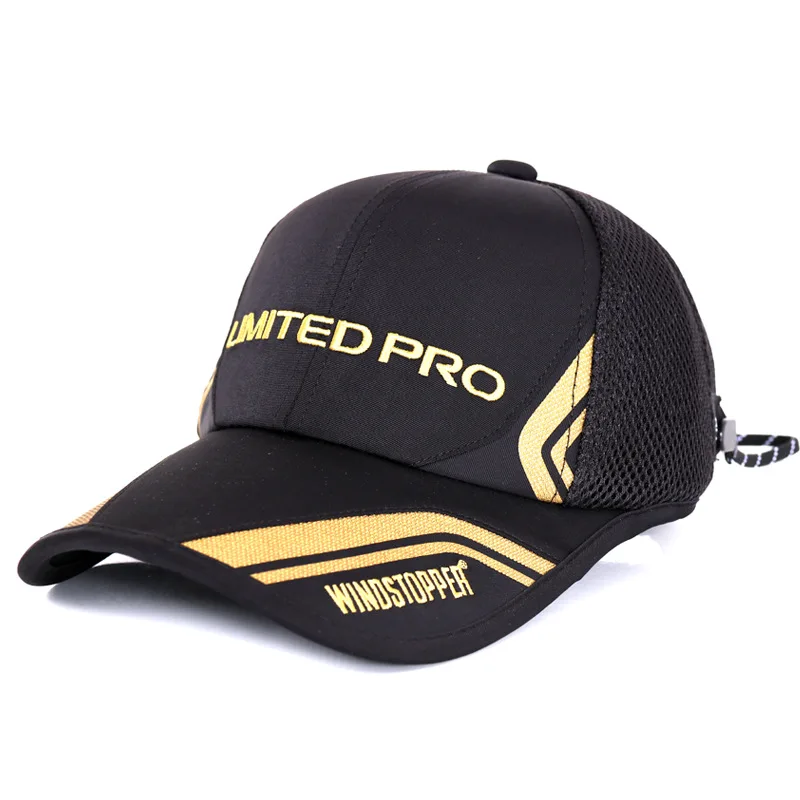 Кепка мужская сетчатая ветрозащитная с зажимом профессиональная для рыбалки и