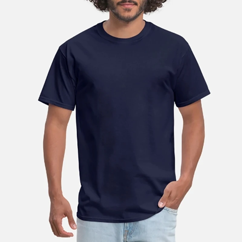 Футболка мужская оверсайз из 100% хлопка однотонная Повседневная модная рубашка с