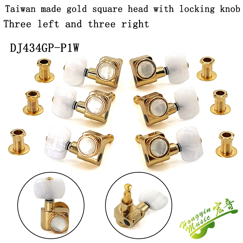 taiwan produziert elektrische folk gitarre string taste vollständig geschlossen offen gold silber kupfer schwarz retro muster imitation jade free