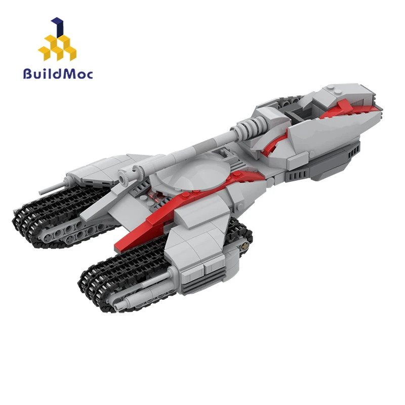 

Buildmoc Space War Hs-tt High Speed Tread Tank Modular Tank Creator Expert Weapon Movie Series Building Blocks Children Toy Gift