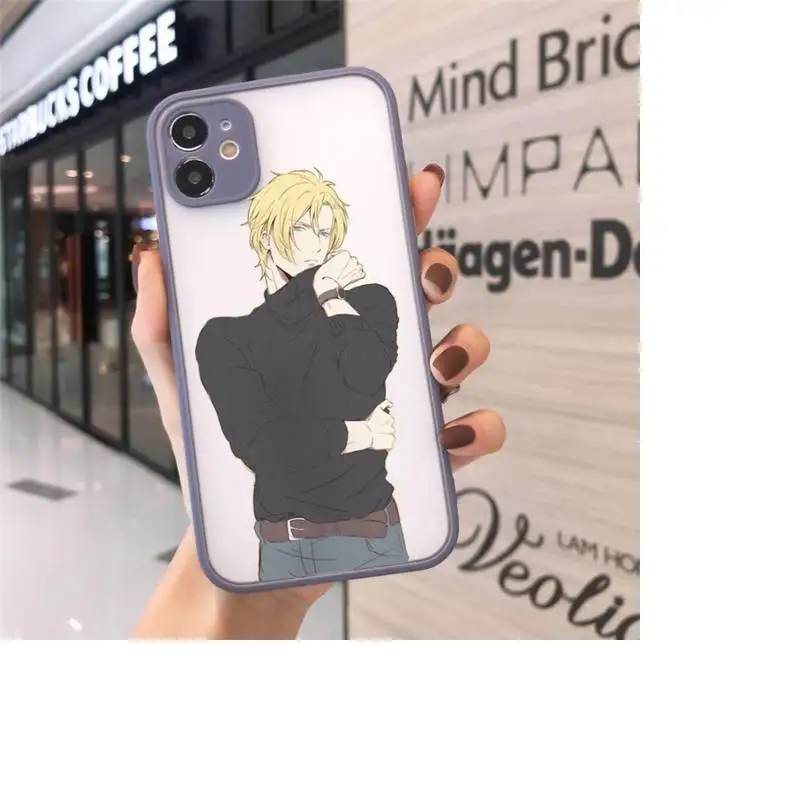 

Anime Banana Fish Phone Case matte transparent For gray iPhone 7 8 x xs xr 11 12 pro plus max mini Funda Clear