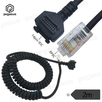 spiral coiled usb cable 14 pin pitch 1 27 idc to rj45 8p8c male for verifone vx810