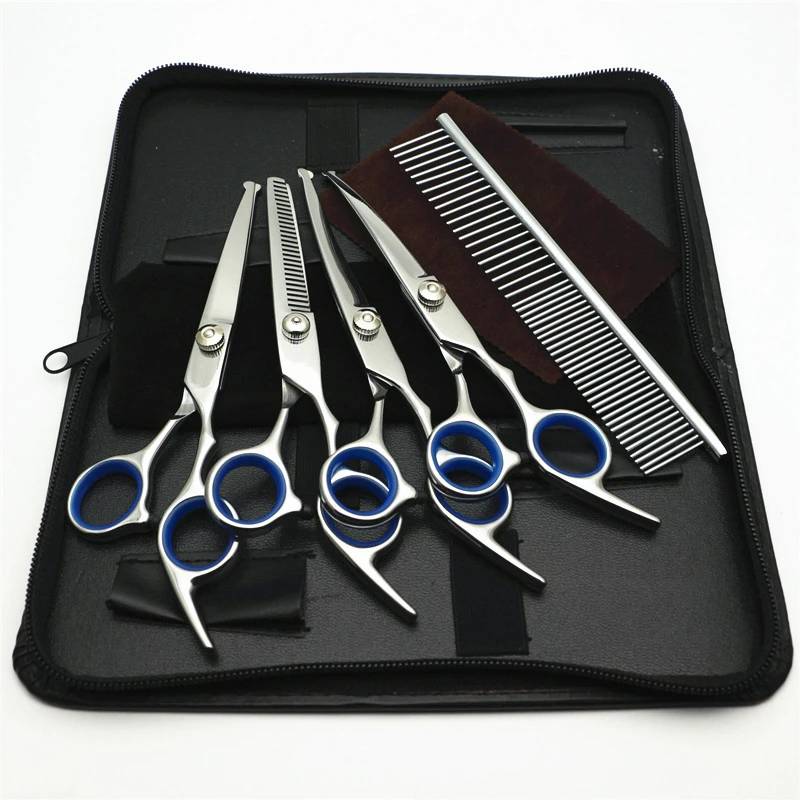Benepaw Safe Stainless Steel Pet Scissors For Dog Grooming Comfortable Rounded Tips Curved Kit Tools Gift Comb | Дом и сад