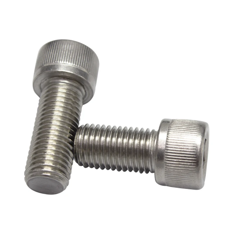 Hexagon Hex Socket Cap Head Screw Bolts M1.6 M2 M2.5 M3 M4 M5 M6 stainless steel full thread screws din 912 grade for machinery |