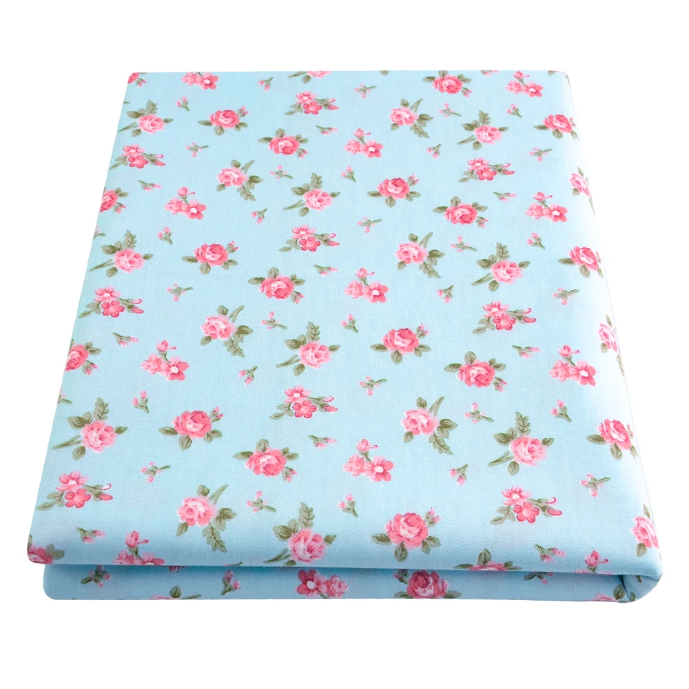 Rose Floral Cotton Fabric Patchwork Quilting Sewing Cloth Craft Bedding Decoration Teramila Fabrics Tissue Clothing Home Textile|fabric tissue|sewing