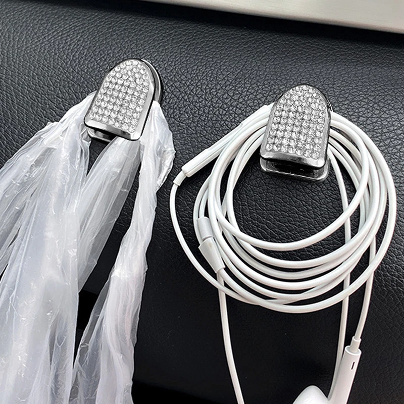 Миниатюрные автомобильные крючки Стразы для продуктов сумки двери Hangin высокое